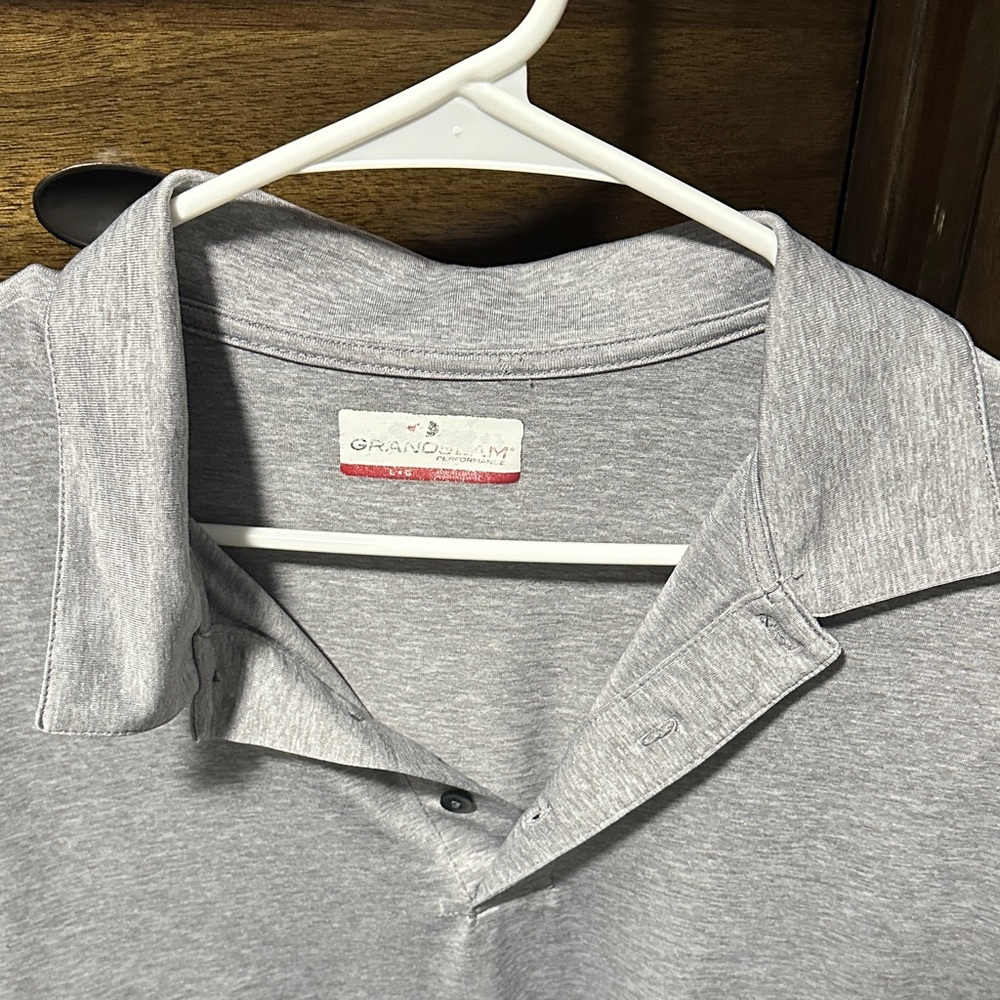 Grand Slam Men's Light Gray Polo Shirt